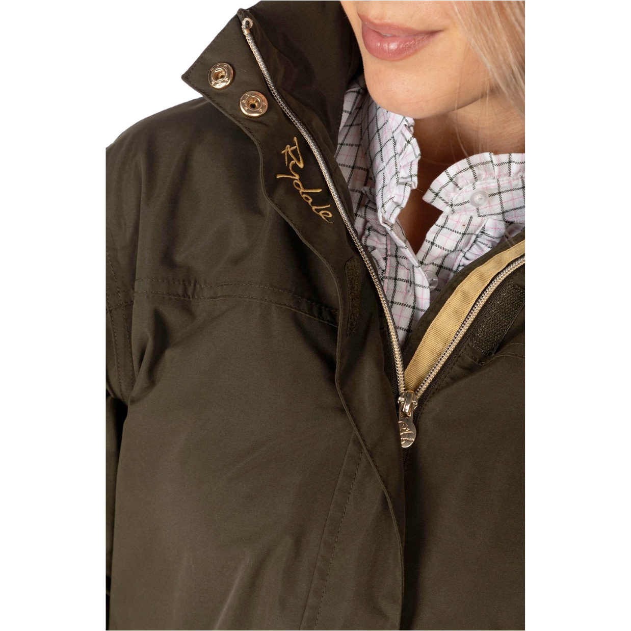2025 Rydale Womens Ripon IV Equestrian Bomber Jacket 407159 - Dark Khaki